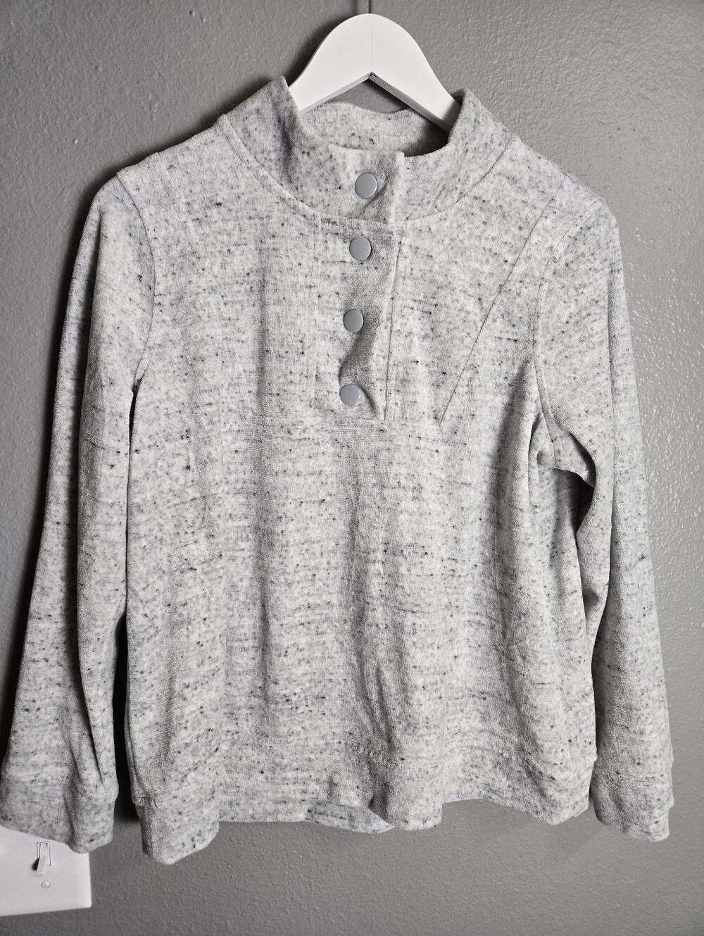 J. Jill Fit Cozy Soft Grey Sweater Size Small Petite